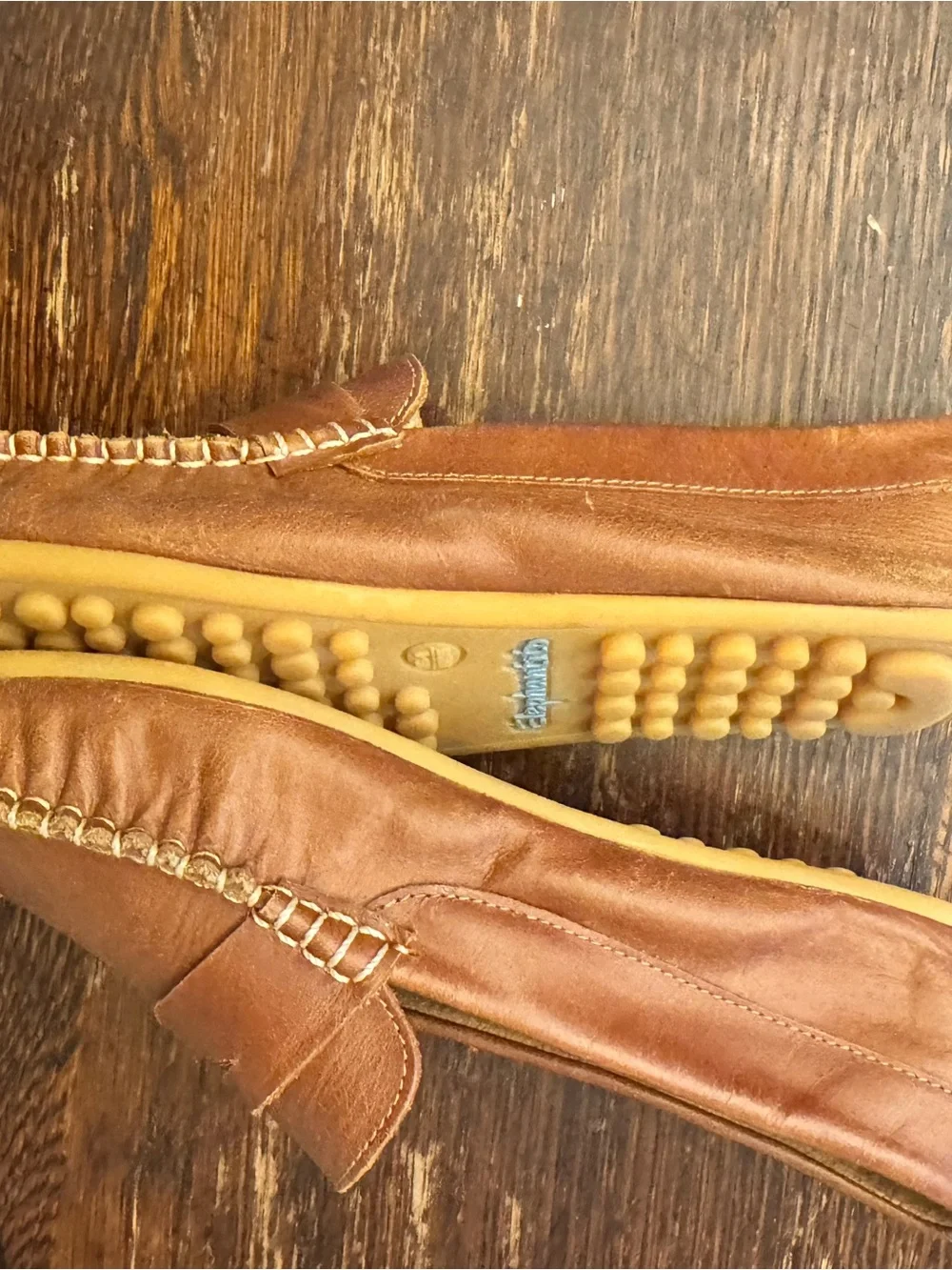 Elephantito Tan Leather Penny Loafers